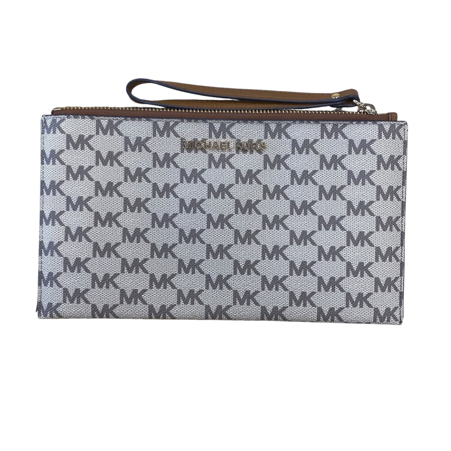 Wristlet Designer By Michael Kors In Tan, Size:Large