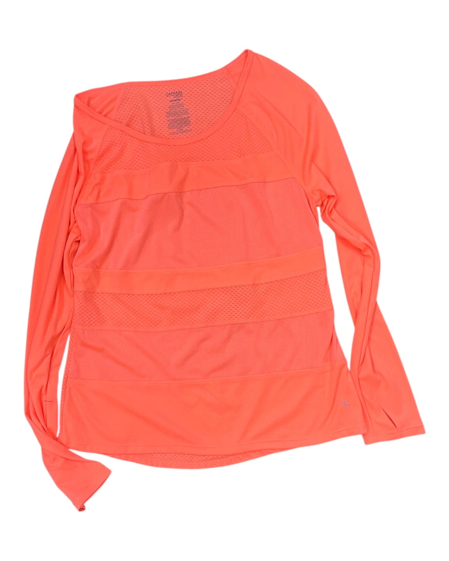 Athletic Top Ls Collar By Danskin Now In Pink, Size:1X