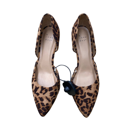 Shoes Heels Stiletto By A New Day In Animal Print, Size:8