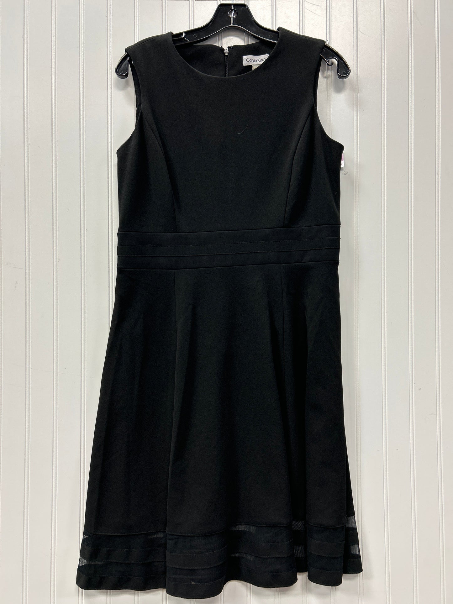 Dress Work By Calvin Klein In Black, Size:10