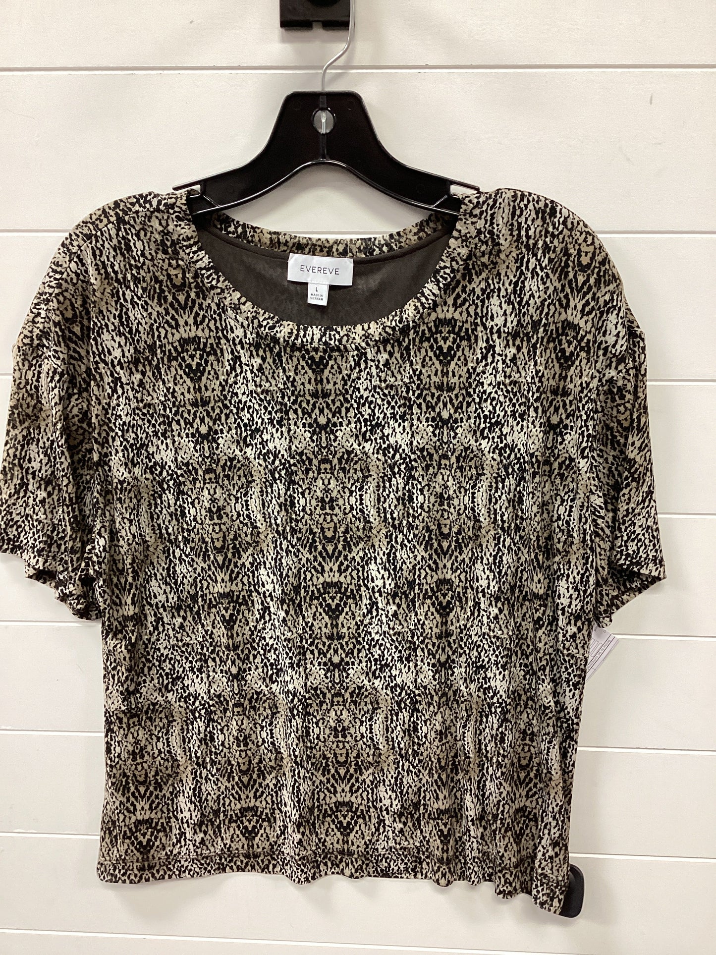 Top Ss By Evereve In Animal Print, Size:L