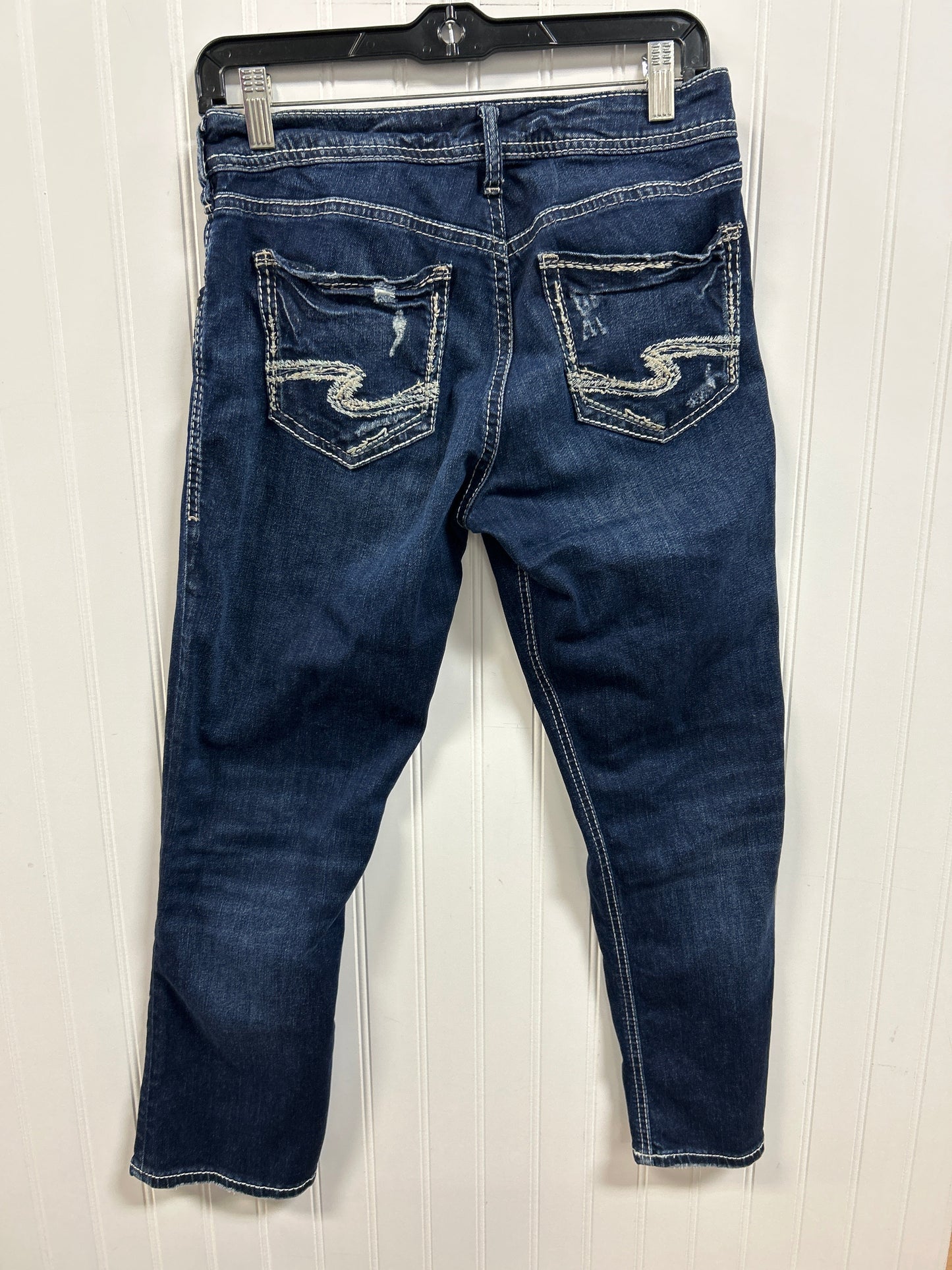 Capris By Silver In Blue Denim, Size:6