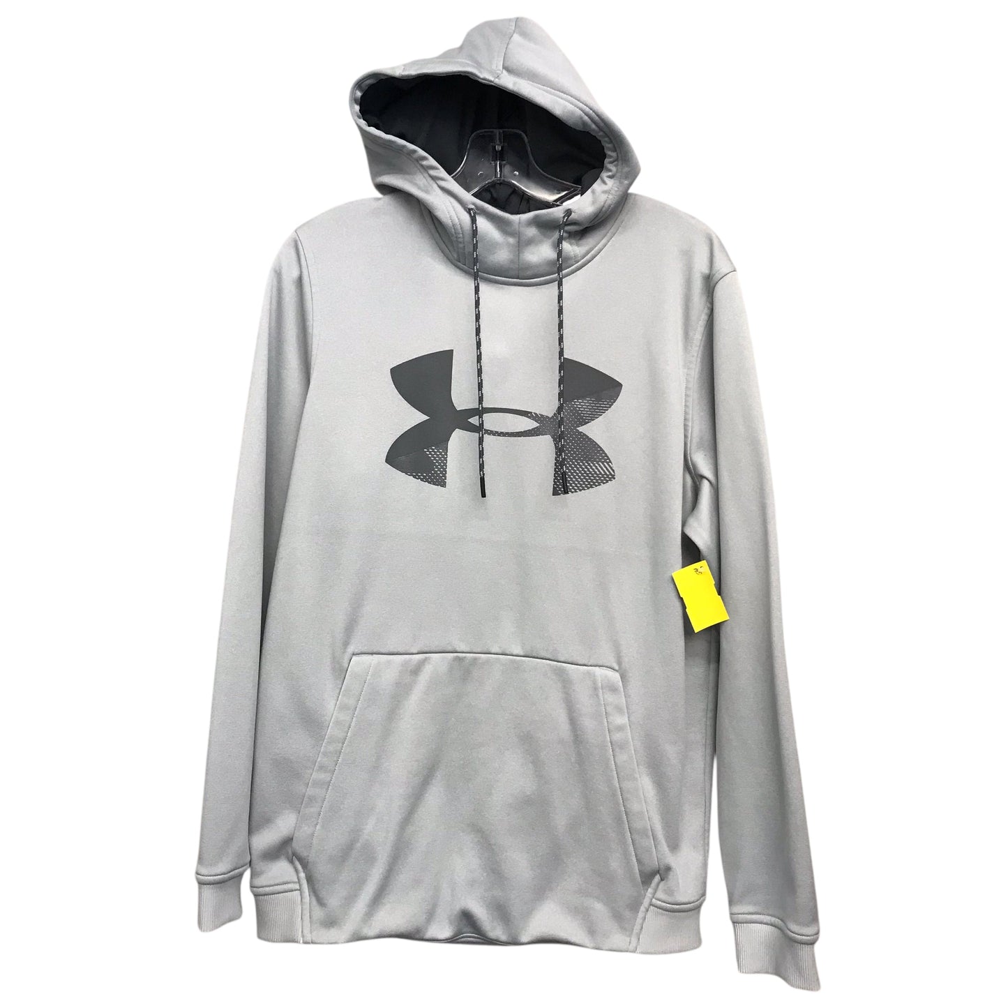 Athletic Sweatshirt Hoodie By Under Armour In Grey, Size:M