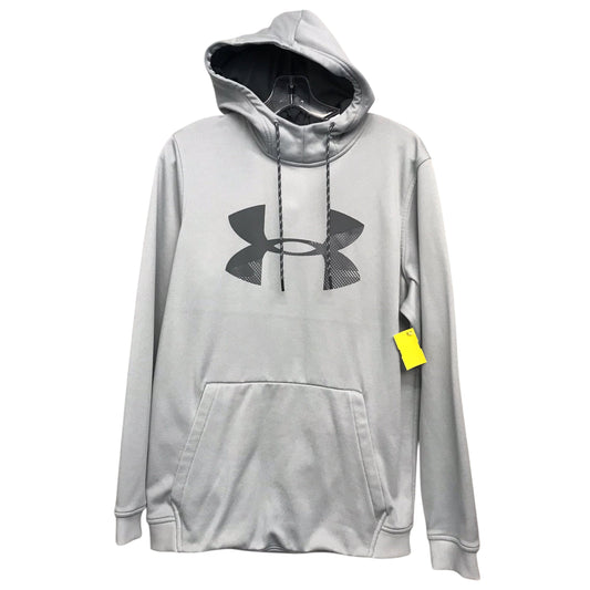 Athletic Sweatshirt Hoodie By Under Armour In Grey, Size:M