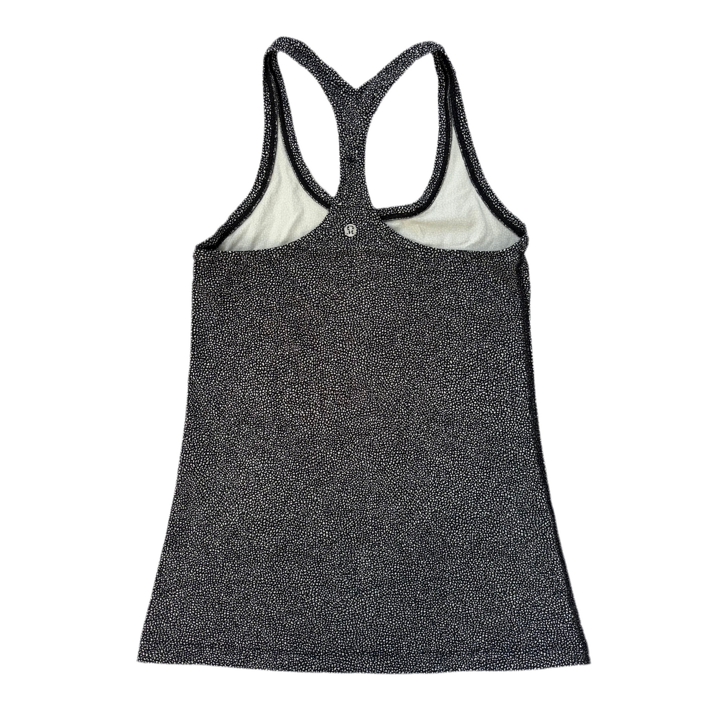 Athletic Tank Top By Lululemon In Black & White, Size: S