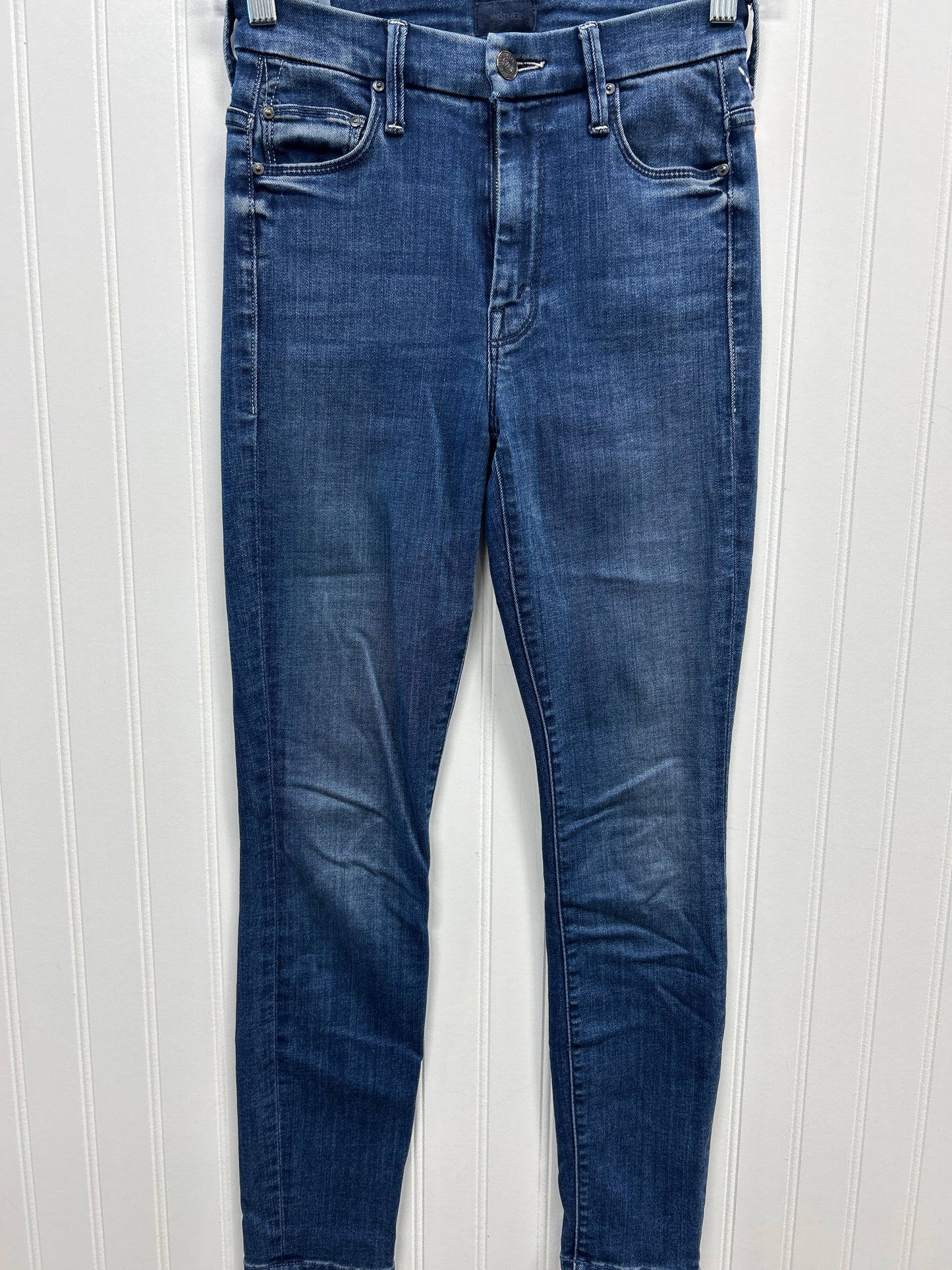 Jeans Skinny By Mother In Blue Denim, Size:0