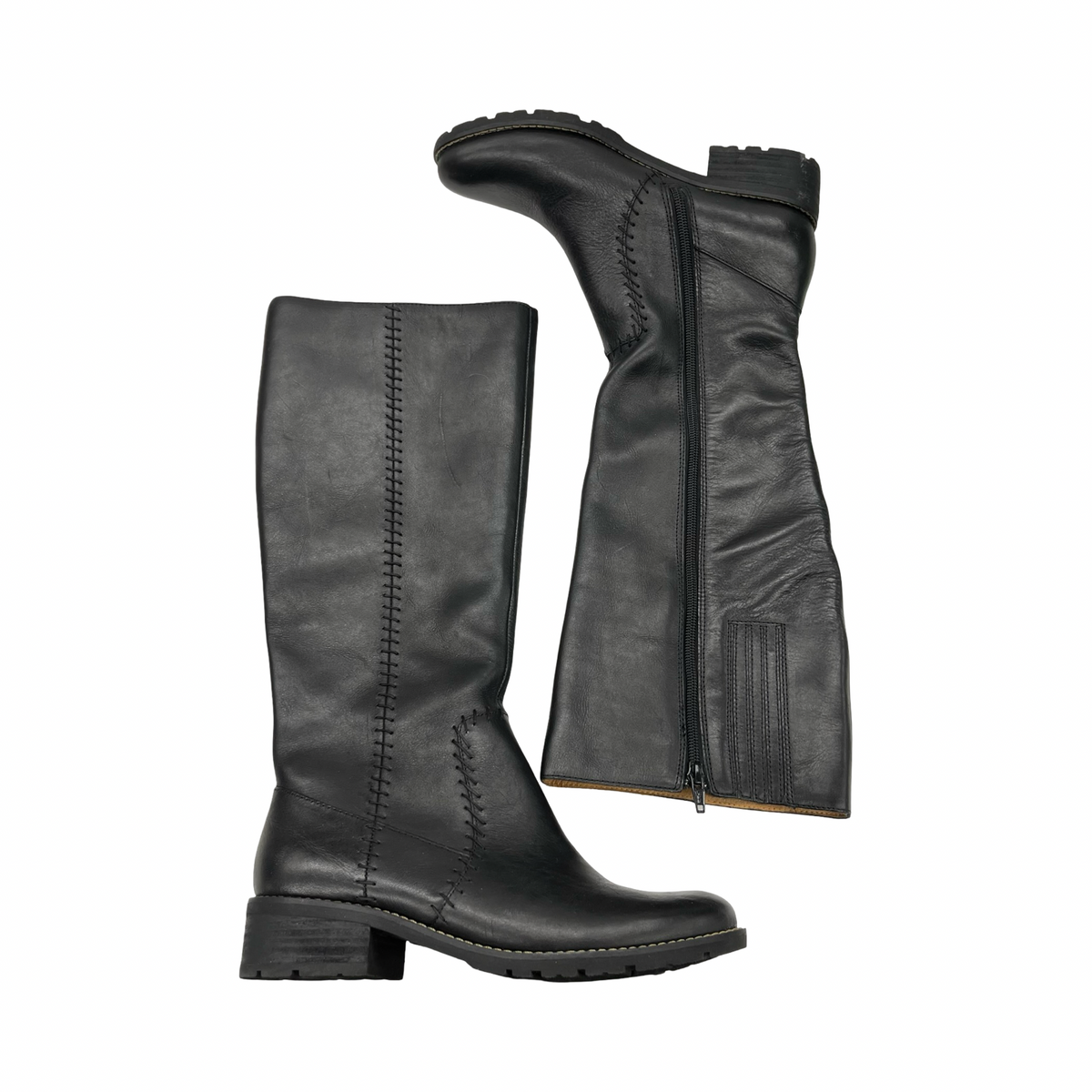 Boots Leather By Sofft In Black, Size:7
