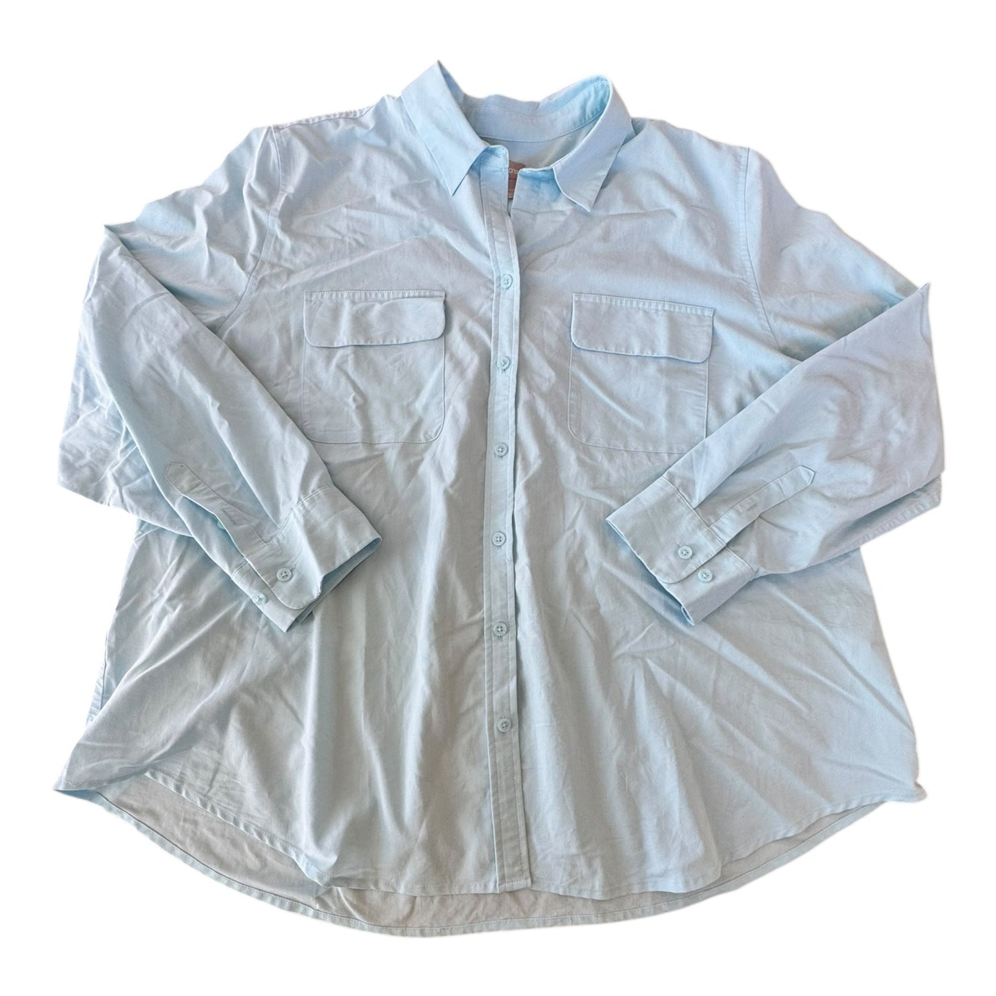 Top Ls By Chicos In Blue, Size:20