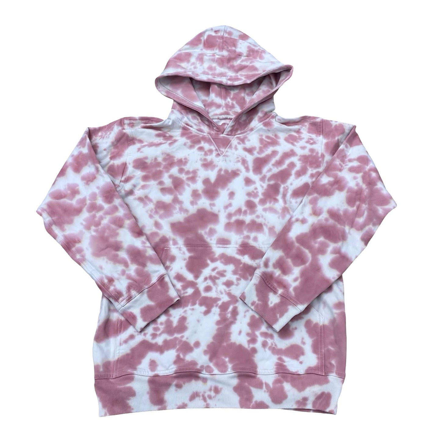 Athletic Sweatshirt Hoodie By Lululemon In Pink & White, Size:4