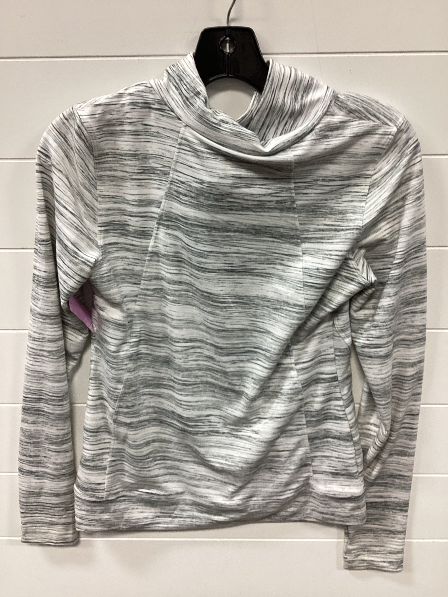 Athletic Top Ls Collar By Lole In Grey & White, Size:Xs