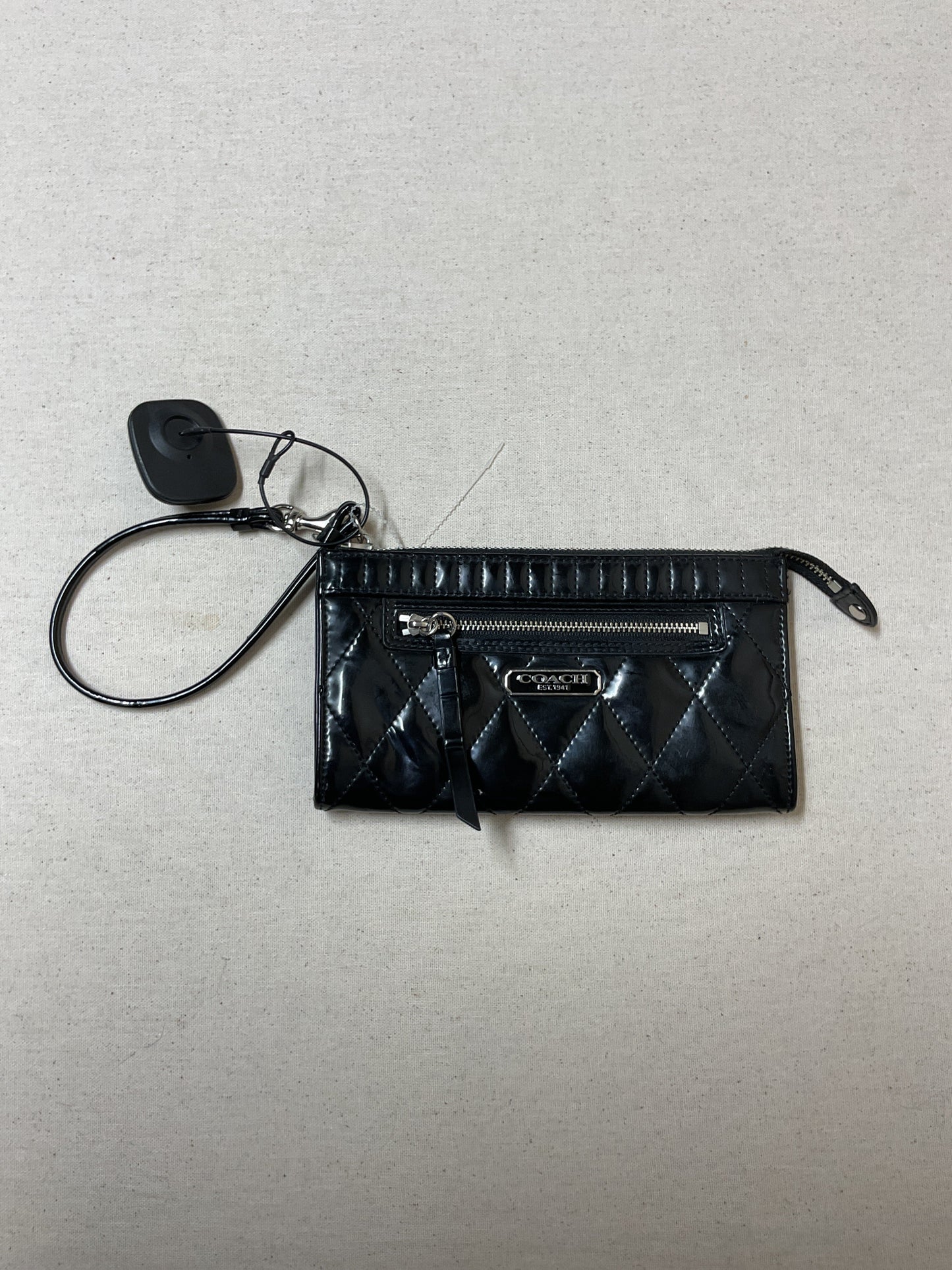 Wristlet Designer By Coach In Black, Size:Small -as is