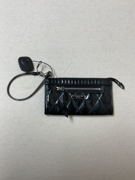 Wristlet Designer By Coach In Black, Size:Small -as is