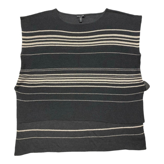 Top Ss Designer By Eileen Fisher In Grey, Size:M