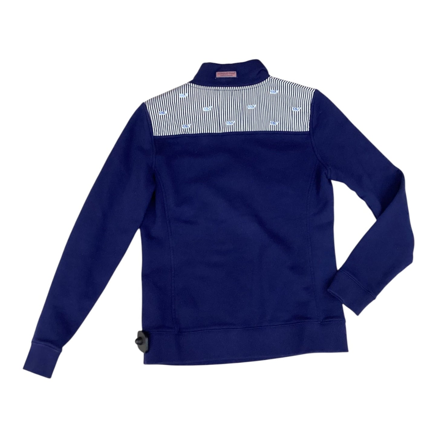 Athletic Sweatshirt Collar By Vineyard Vines In Navy, Size:S