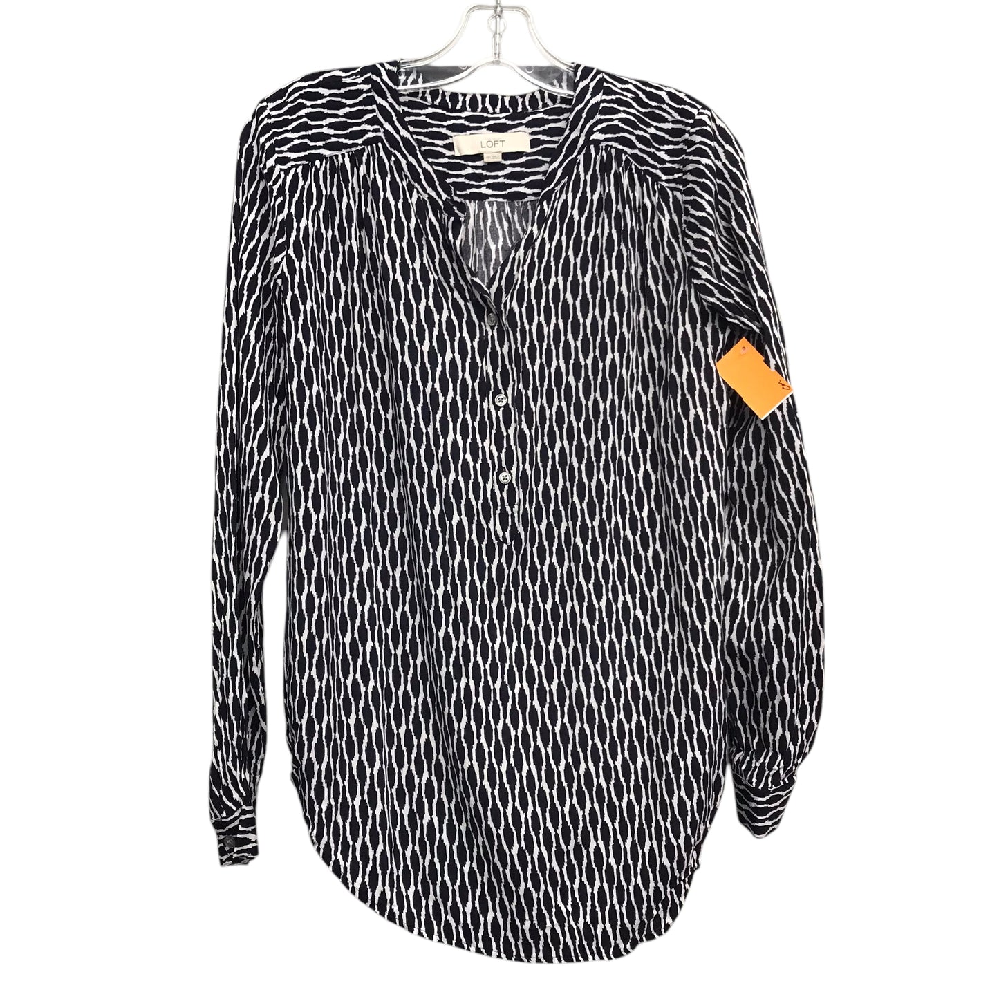 Top Ls By Loft In Black & White, Size:Xs