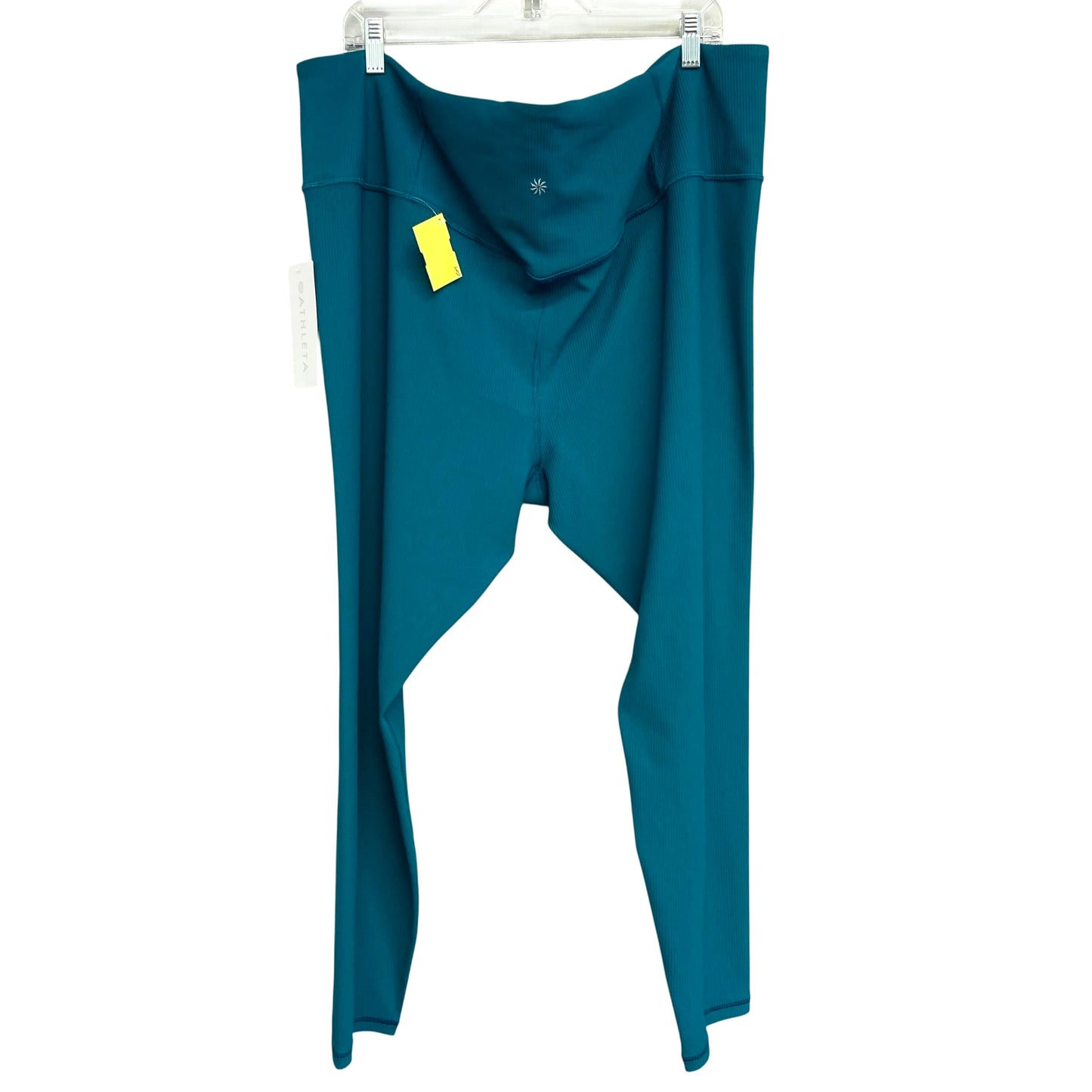 Athletic Leggings By Athleta In Teal, Size:3X