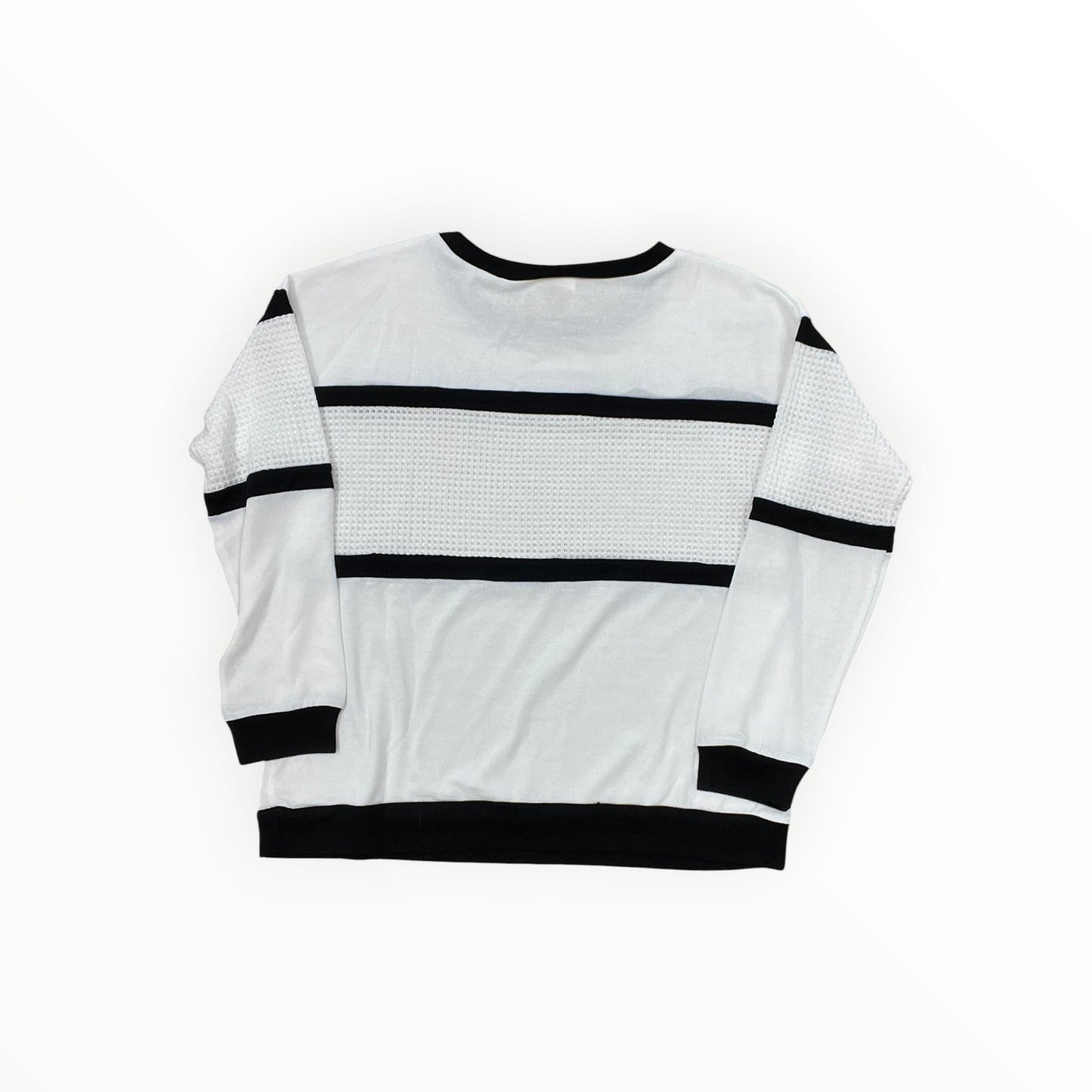 Top Ls By Simple In Black & White, Size:M