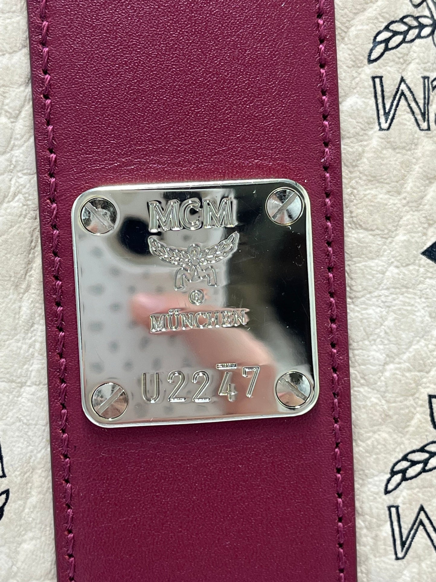 MCM Liz Shopper Luxury Designer Tote w/ Pouchette