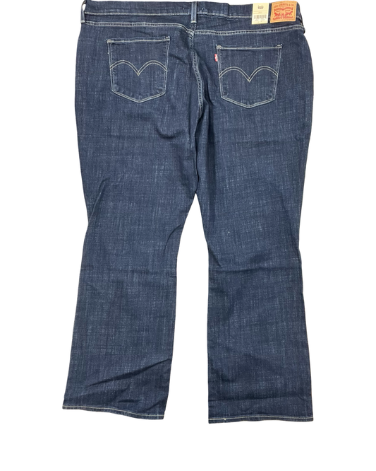 Jeans Boot Cut By Levis In Blue Denim, Size:24