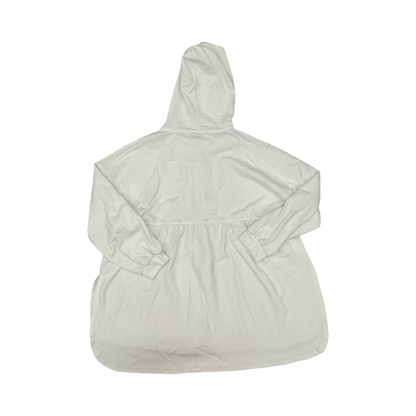 Jacket Shirt By Clothes Mentor In White, Size:2X