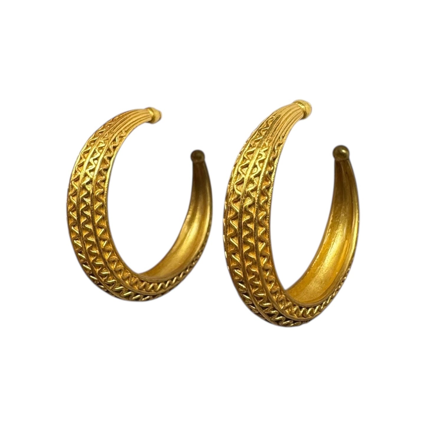 Engraved Hoop Earrings By Julie Vos