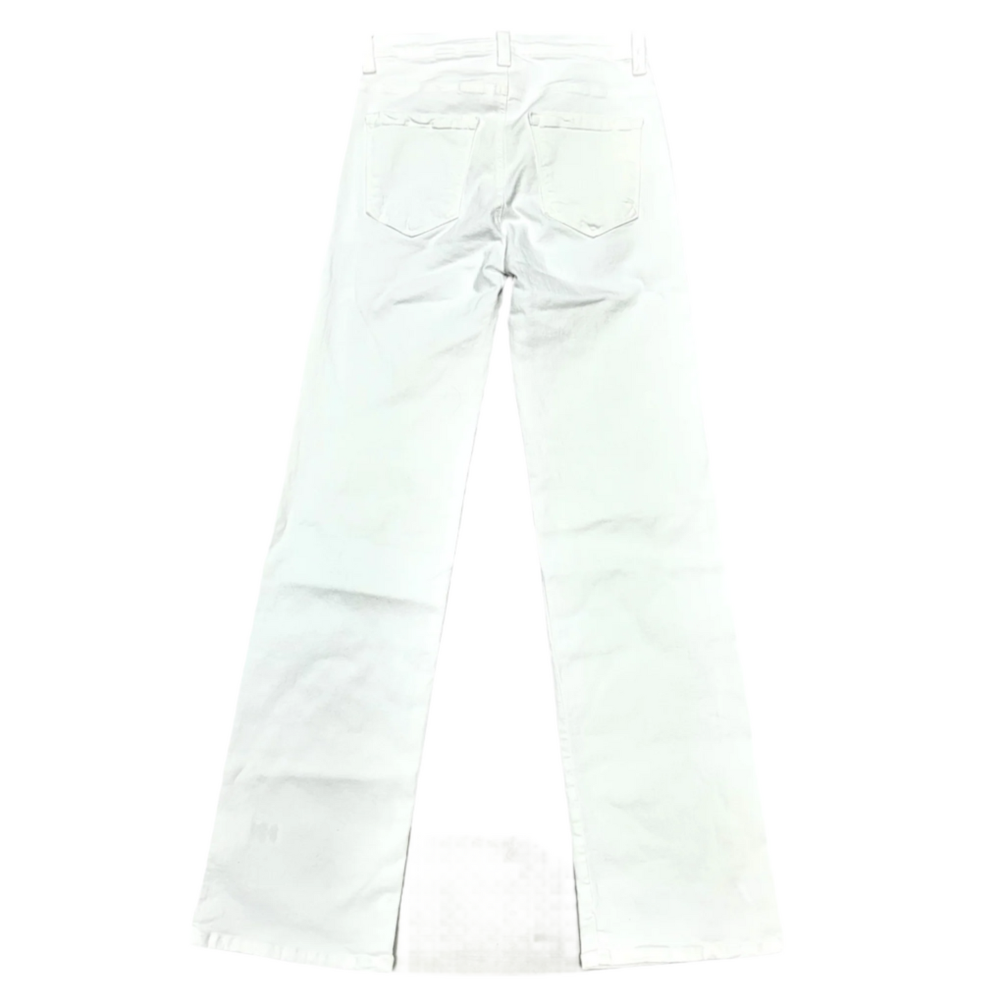 Jeans Flared By Karen Kane In White Denim, Size: 4