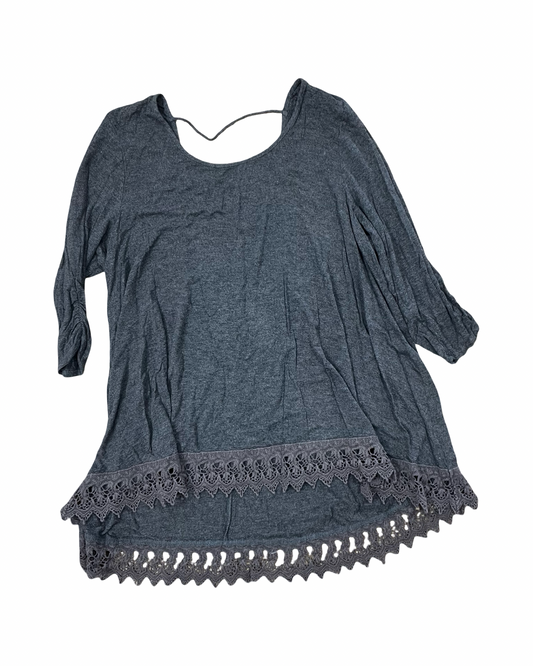 Top Ss By Maurices In Grey, Size:2X