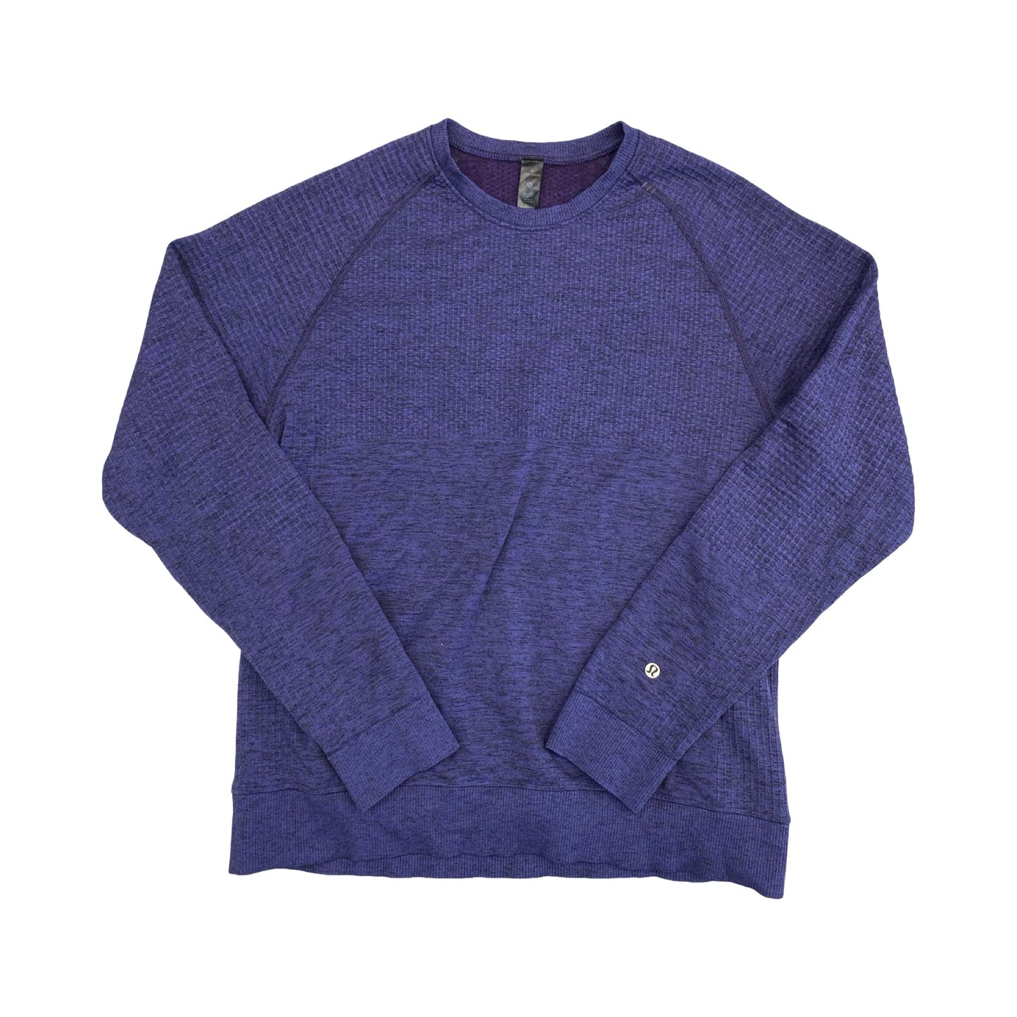 Athletic Top Ls Crewneck By Lululemon In Purple, Size:M