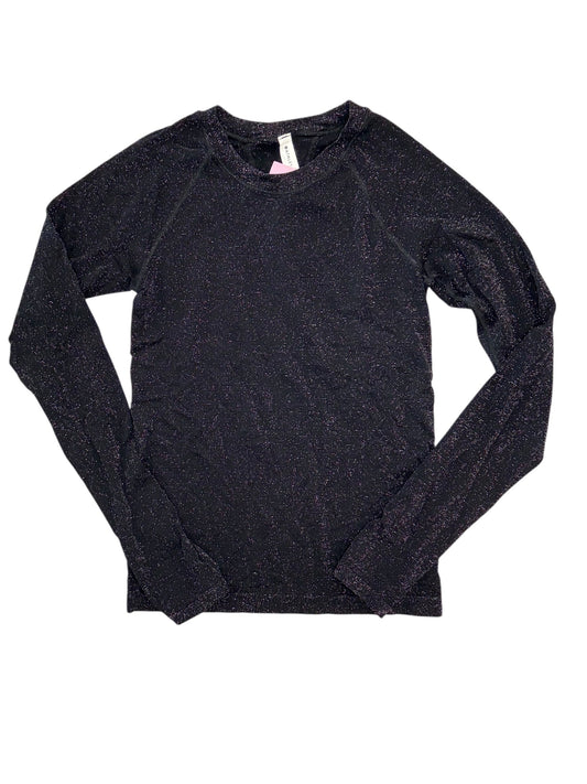 Athletic Top Ls Crewneck By Athleta In Black & Silver, Size:Xs
