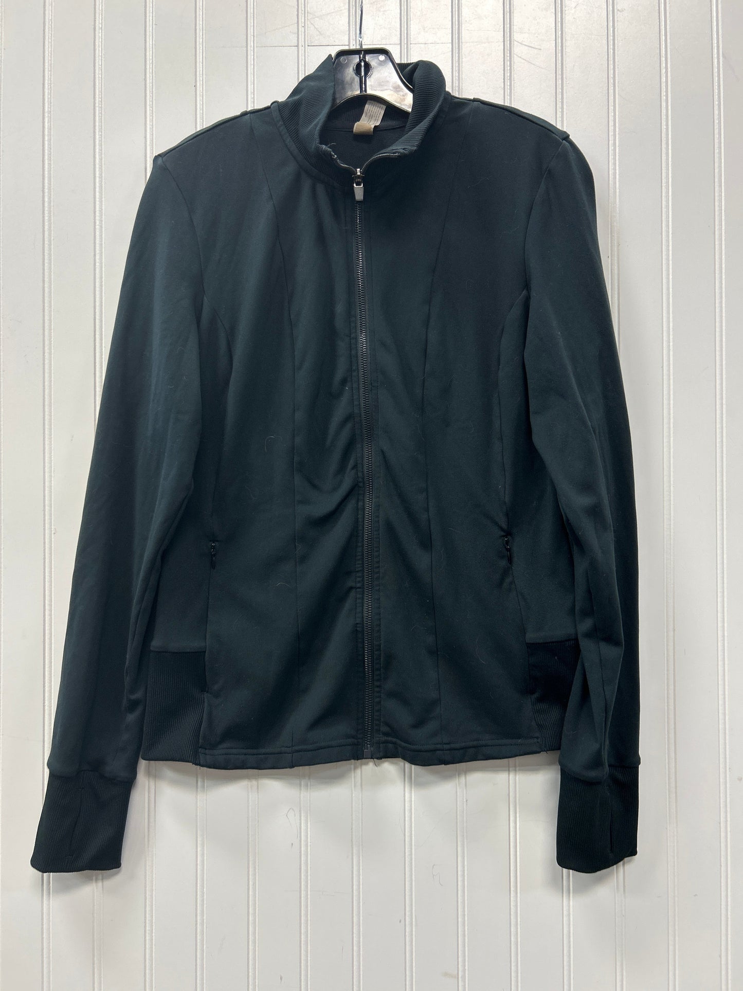 Athletic Jacket By Yogalicious In Black, Size:L