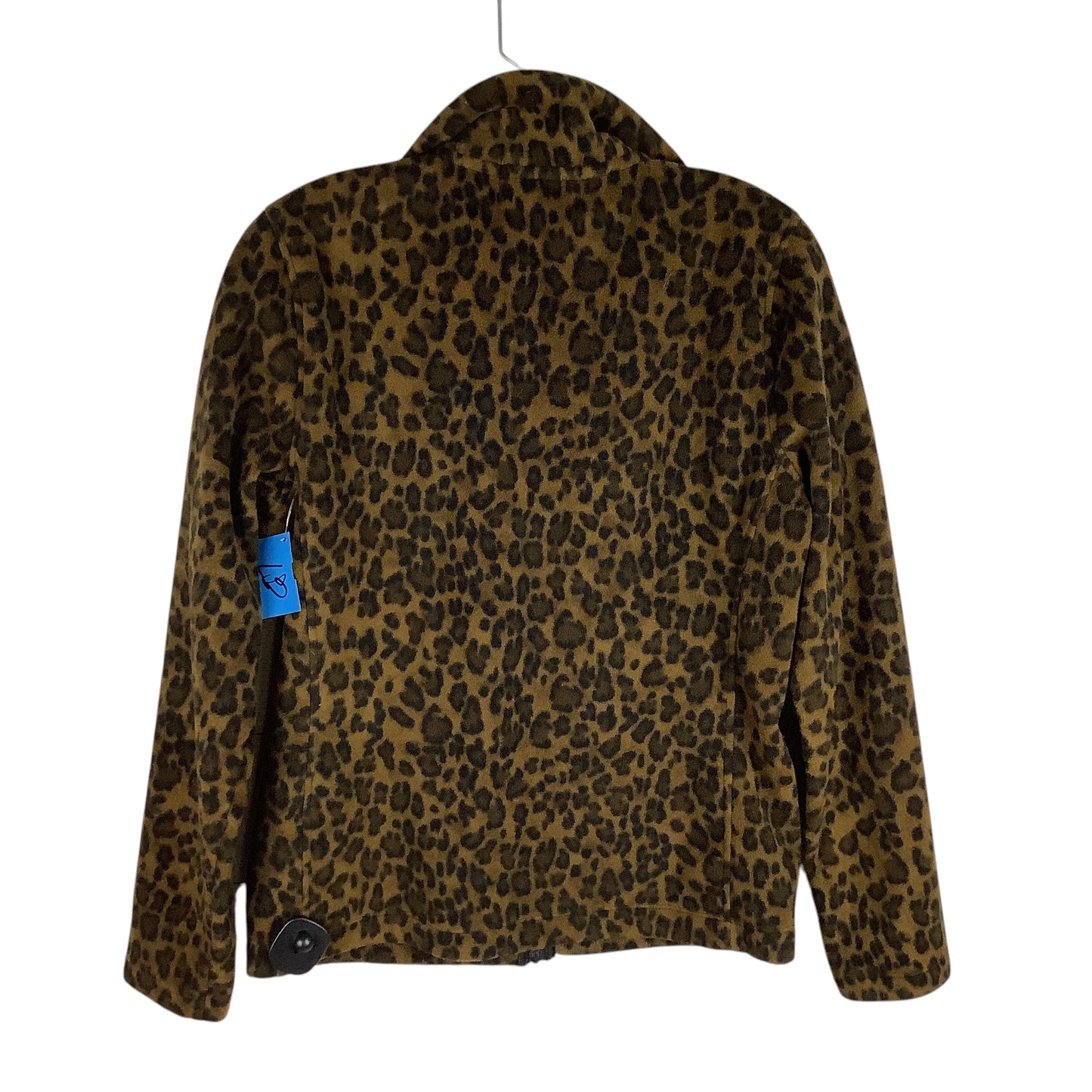 Jacket Fleece By Lauren By Ralph Lauren In Animal Print, Size: M