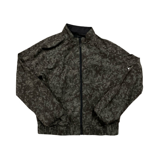 Athletic Jacket By Lululemon In Black & Green, Size:6