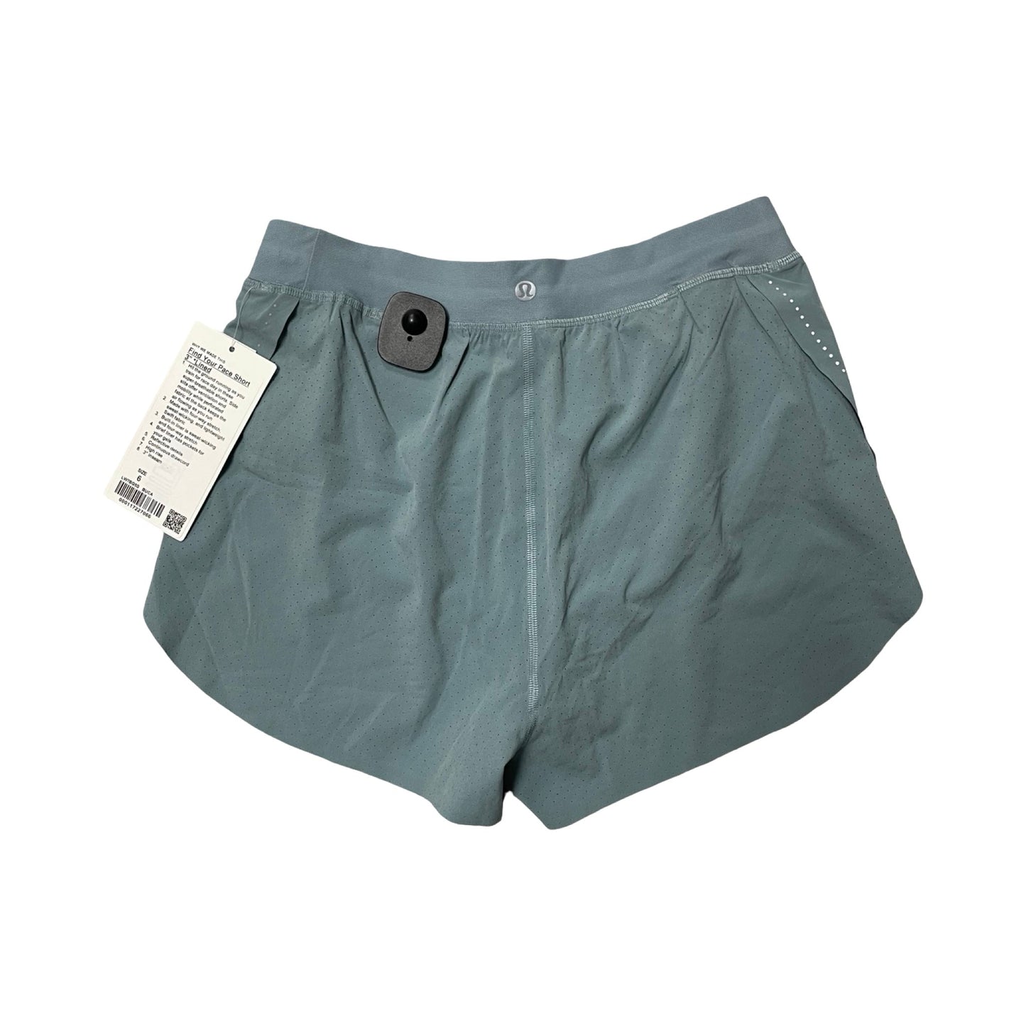 Athletic Shorts By Lululemon In Teal, Size:6