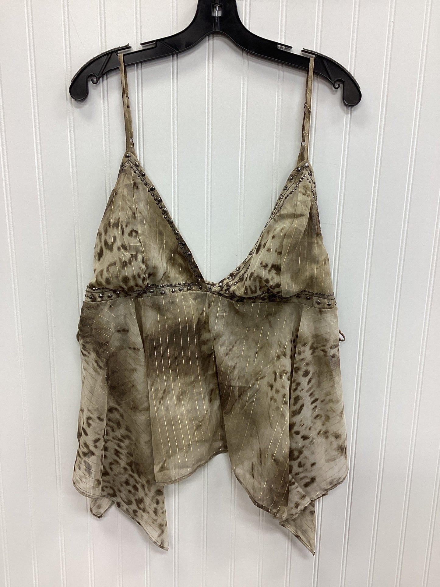 Top Sleeveless By Urban Outfitters In Animal Print, Size:Xl