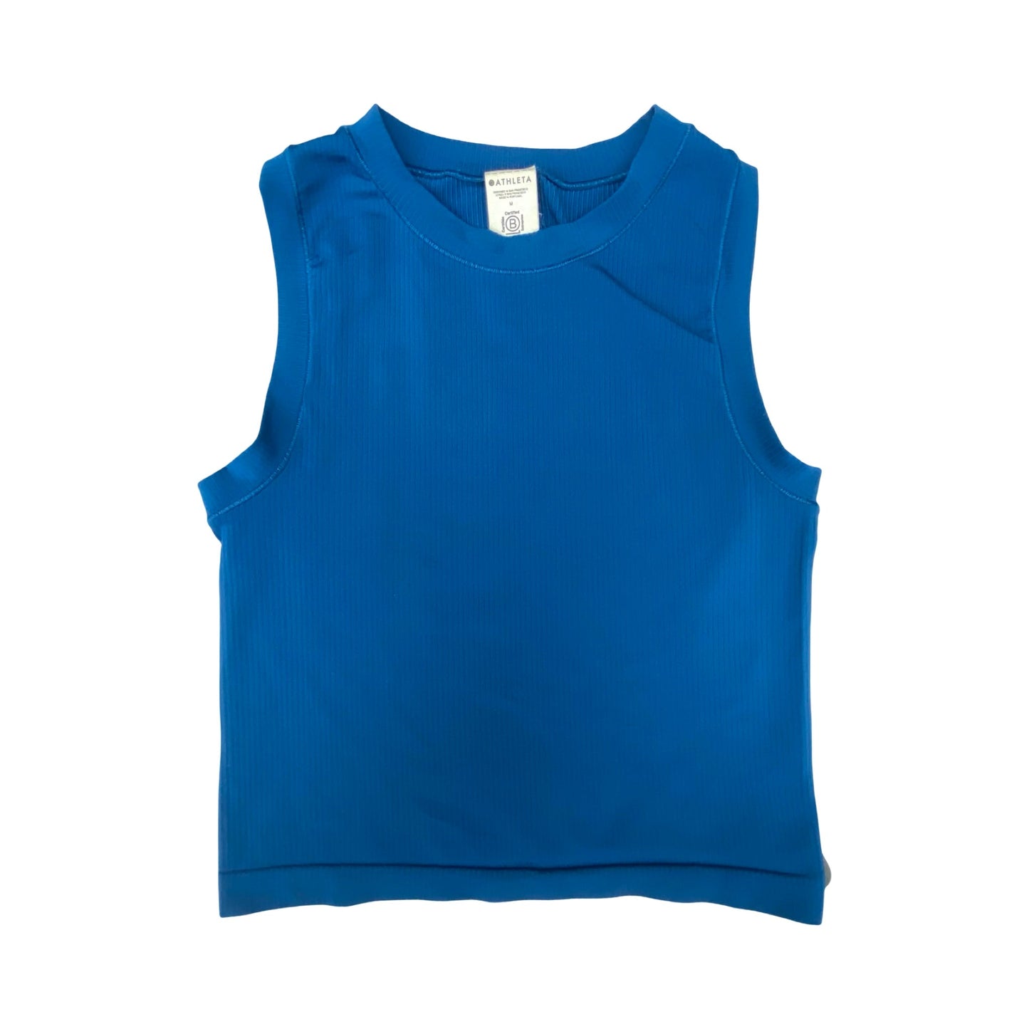 Athletic Tank Top By Athleta In Blue Red & White, Size:M