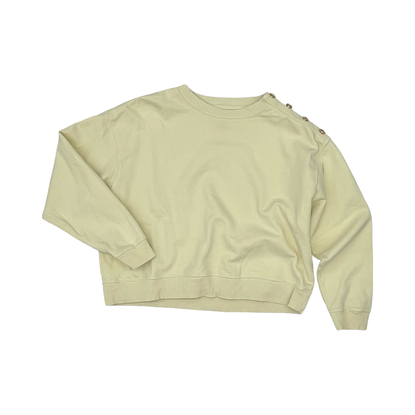 Sweatshirt Crewneck By American Eagle In Cream, Size:L