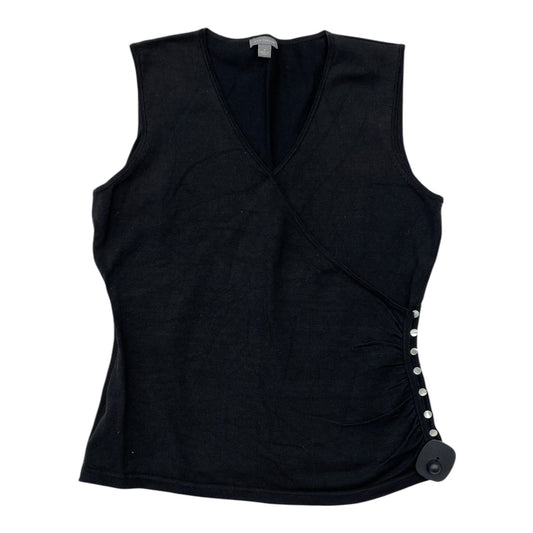 Top Sleeveless By Ann Taylor In Black, Size:M