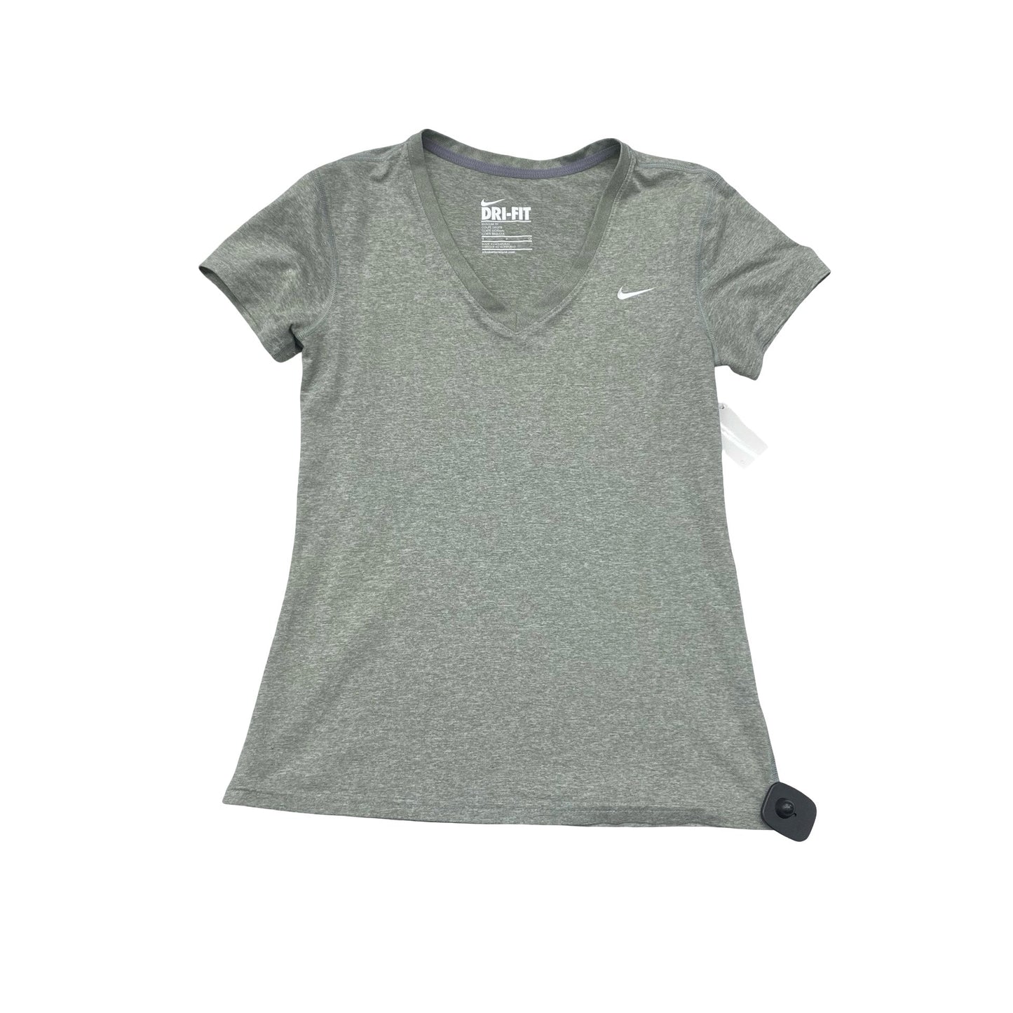 Athletic Top Ss By Nike In Grey, Size:S