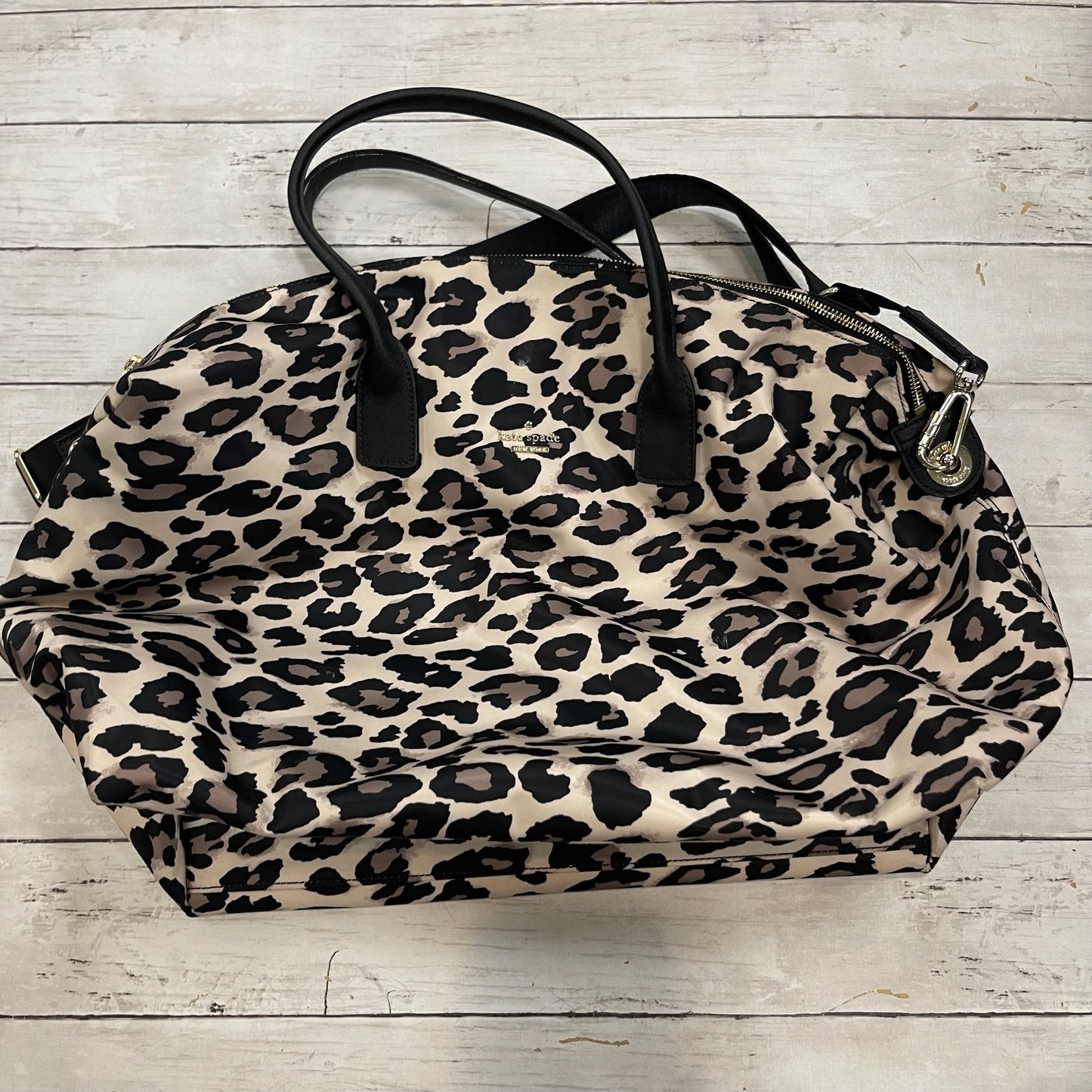 ANIMAL PRINT DUFFLE AND WEEKENDER DESIGNER by KATE SPADE Size:MEDIUM