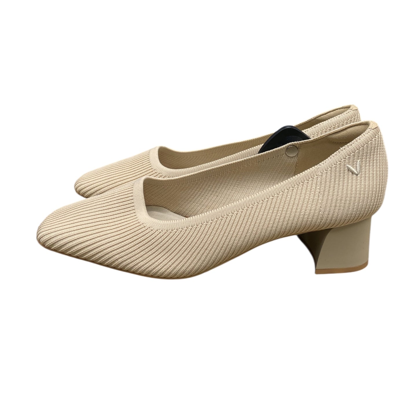 Shoes Heels Block By Vivaia In Tan, Size:11