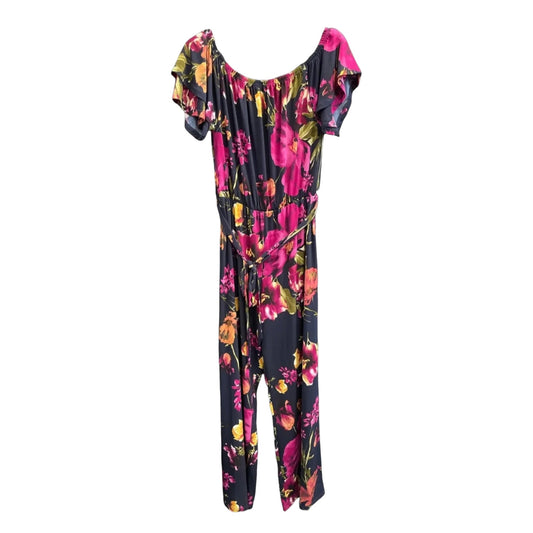 Jumpsuit By Cme In Floral Print, Size: S