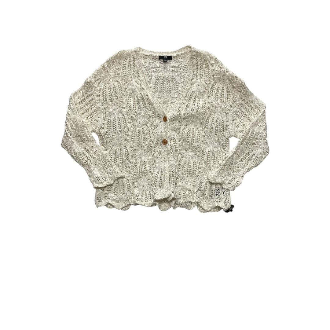 Sweater Cardigan Designer By Frye In Cream, Size:Xl