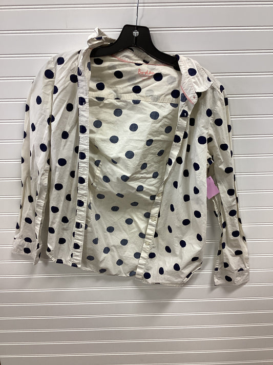 Blouse Ls By Boden In Polkadot Pattern, Size:S