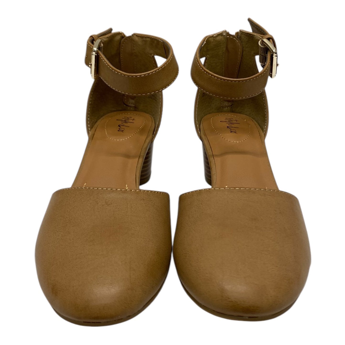 Shoes Heels Block By Style And Company In Cream, Size:7.5