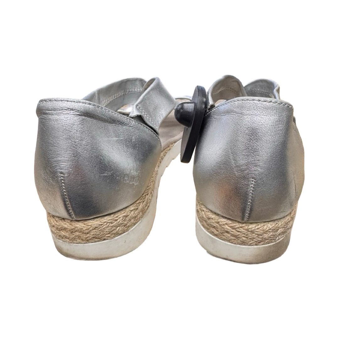 Sandals Flats By GABOR In Silver, Size:8