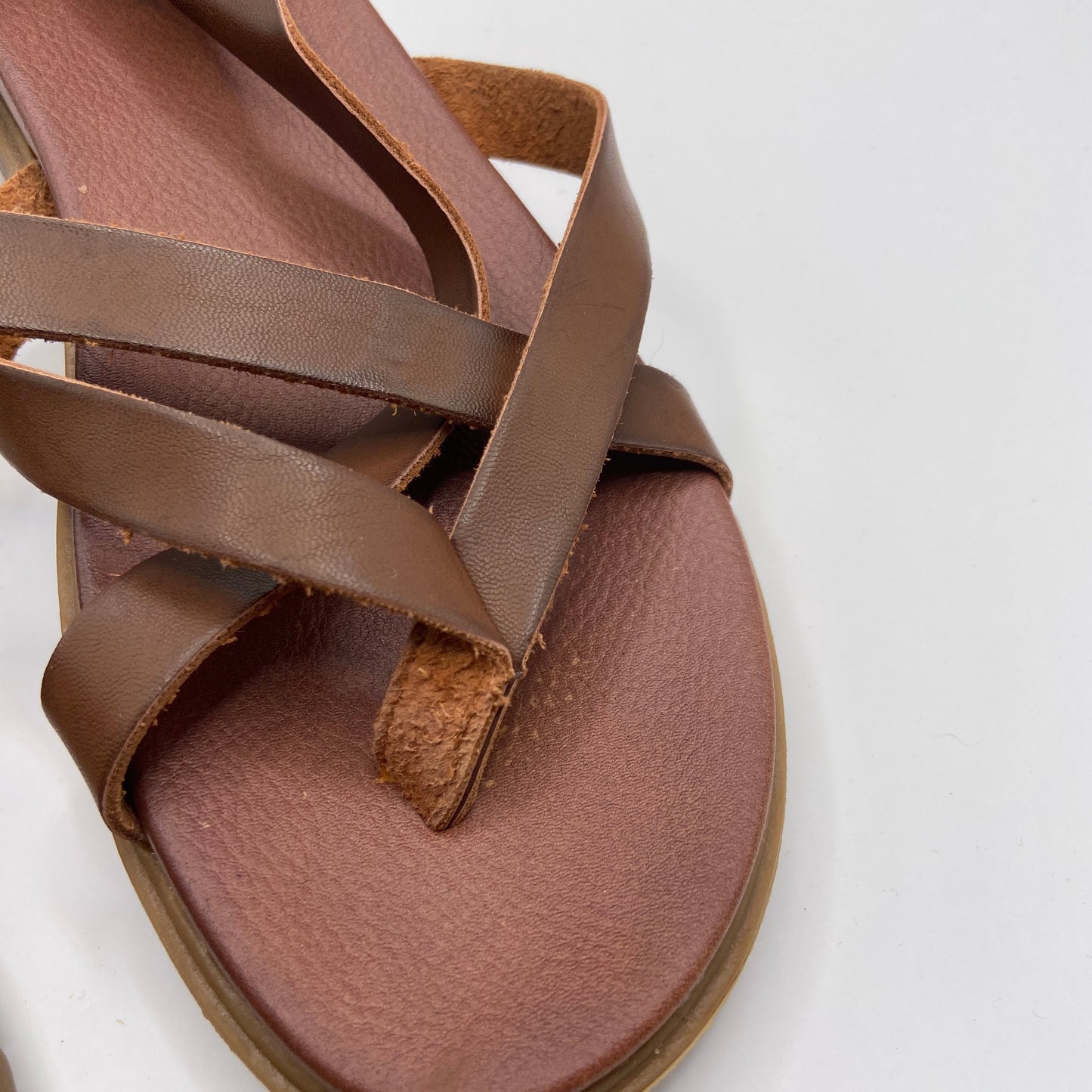 Sandals Flats By Mia In Brown, Size: 8