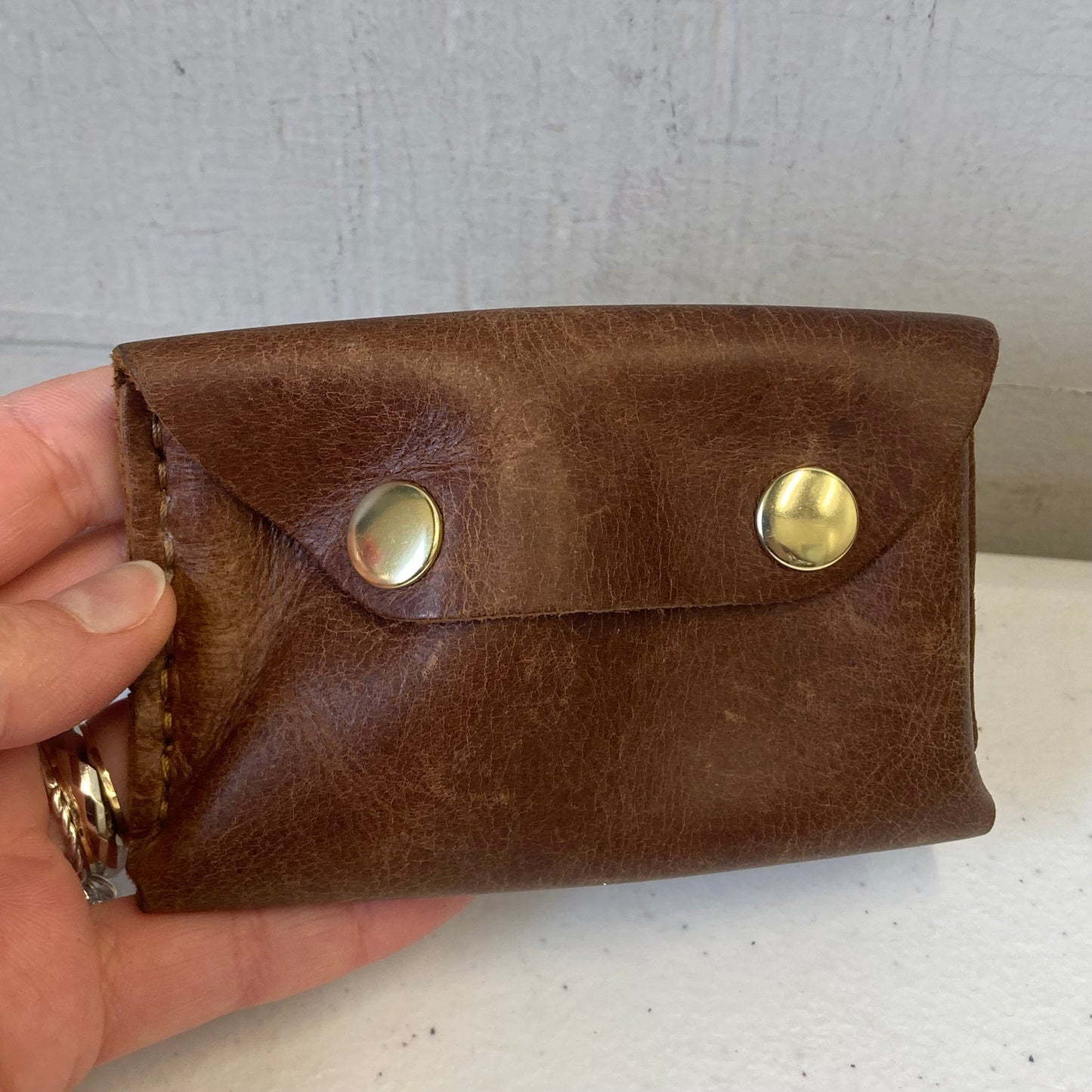 Coin Purse By Fount In Brown, Size:Small