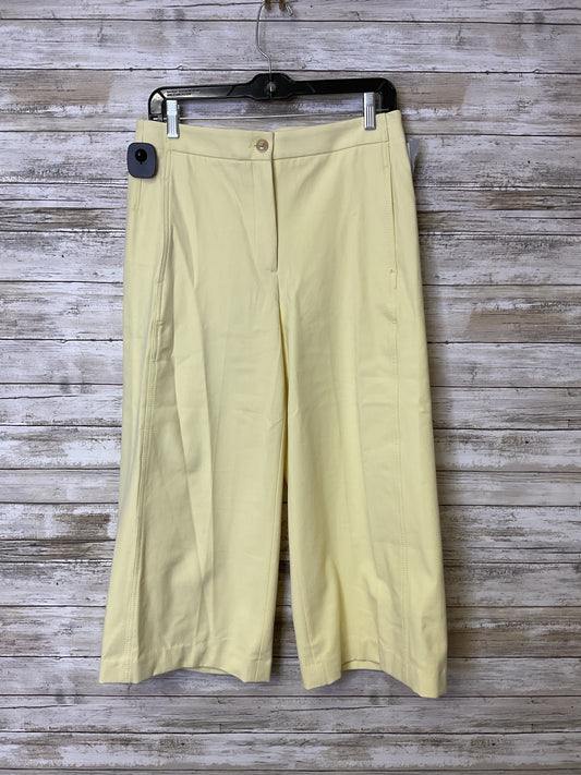 Pants Cropped By Ann Taylor In Yellow, Size:6P as-is