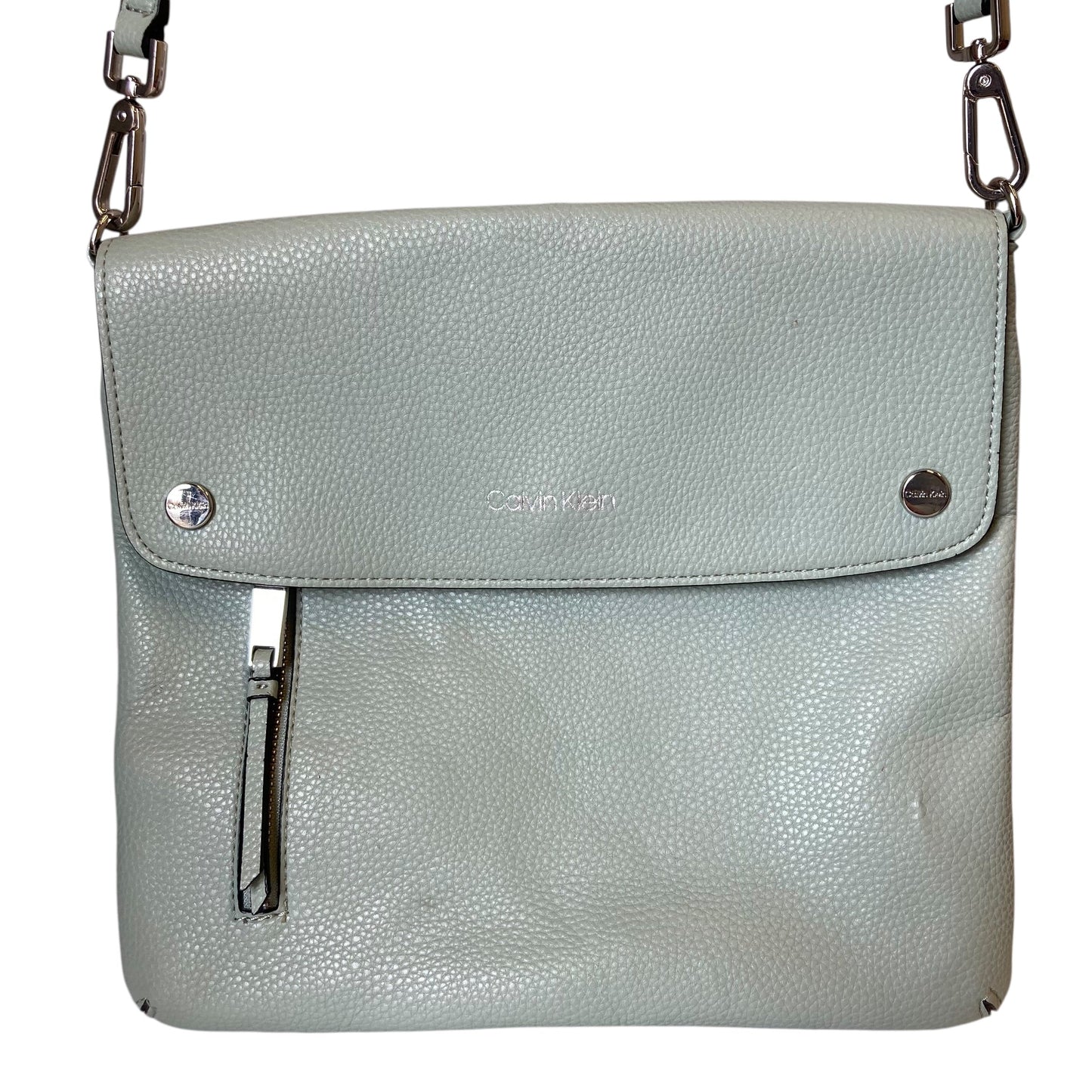 Handbag By Calvin Klein In Green, Size:Medium