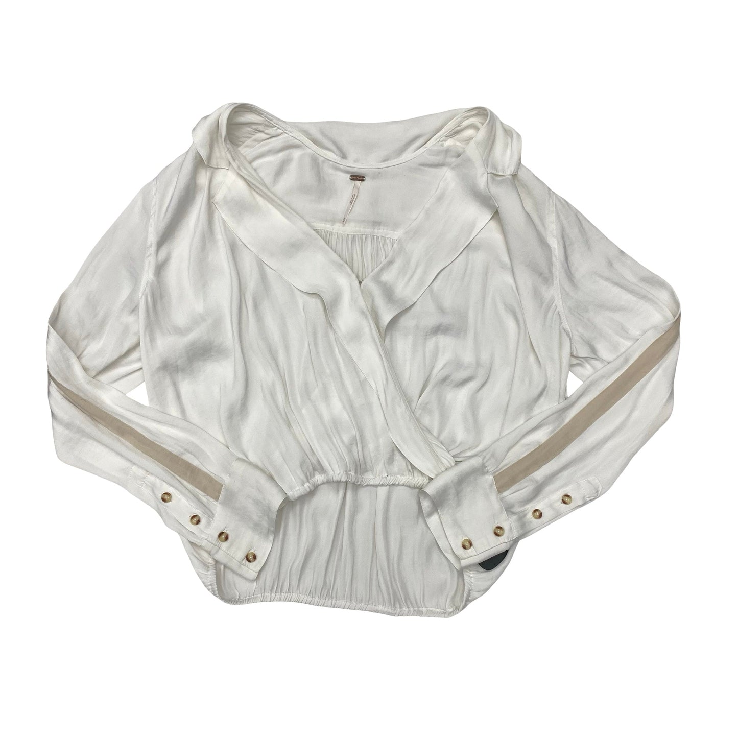 Top Ls By Free People In Cream & White, Size:M